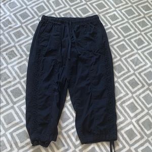 Navy blue cargo capris (never worn)